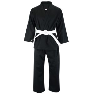 Adult Student Karate Suit Black - 7oz
