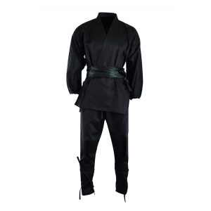 Kids Ninja Suit Cotton Black 8oz