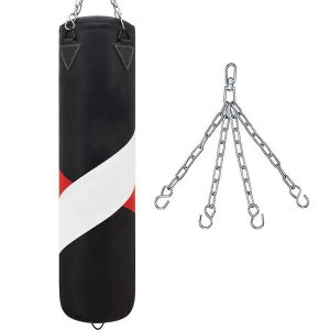 2-in-1 Training Punch Bag Black Set