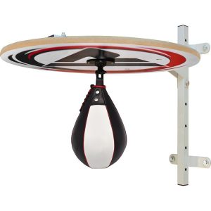 Pro Leather Speed Bag for Boxing & MMA Punching Training White/ Black